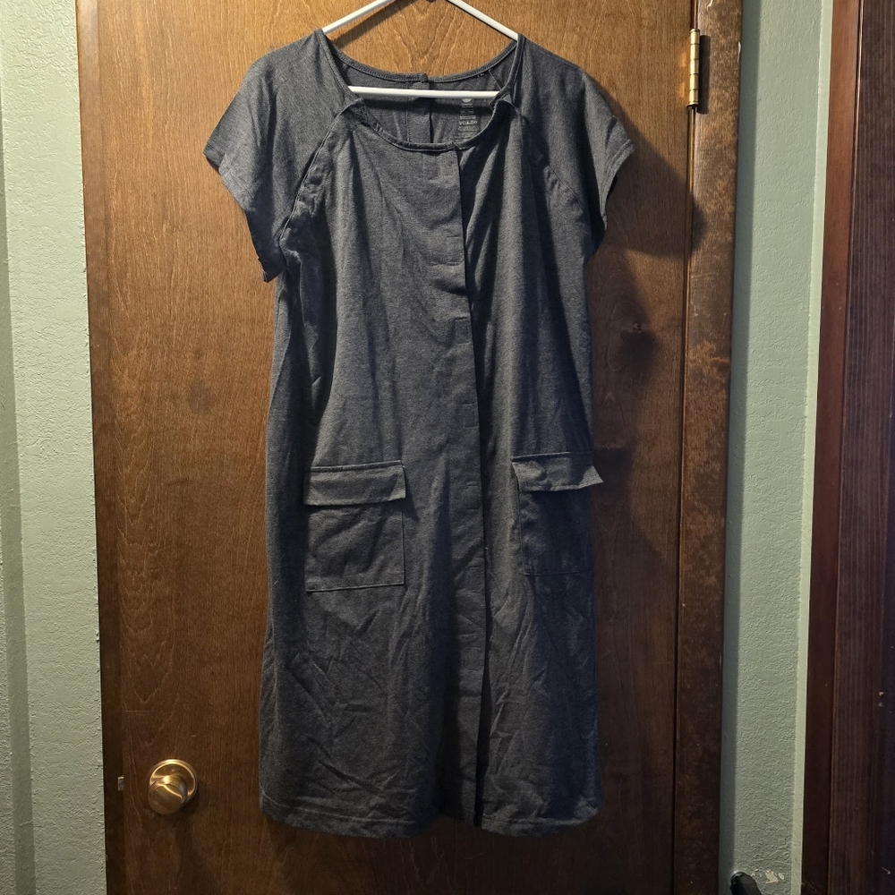 Brand New Kindred Bravely Grey Heather S/M/L Universal Labor & Delivery Gown